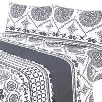 Juego de Sabanas 144 Hilos King Marrakech Gris