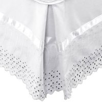 Faldón 144 hilos Broderie Amanda 1 Plaza Blanco