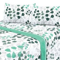 Juego de Sabanas 144 Hilos King Amanda Verde