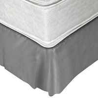 Faldón 144 hilos Clásico Liso King Gris