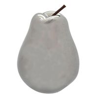 Figura Decorativa Pera Boston Silver