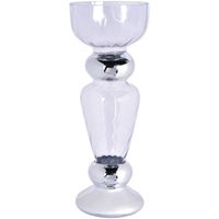 Portavela Decorativo Clemont Silver Grande