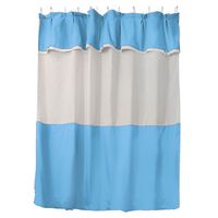 Juego de Cortina para Baño Celeste 5 Piezas sin Forro