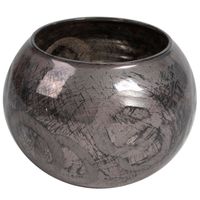 Portavela Decorativo Greta Grafito Pequeña