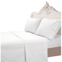 Juego de Sabanas 200 Hilos Lisa Blanca Superking