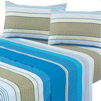 Juegos de Sabanas 144 Hilos King Londonia Turquesa