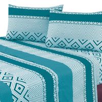 Juego de Sabanas 144 Hilos Illinois Petroleo King