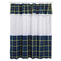 Juego de Cortina para Baño 6 Pzas Escoces Pistacho