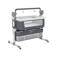 Cuna Mecedora Eléctrica Con Bluetooth Gris