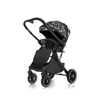 Coche de Paseo Maleta Compacto Reversible Dorado BABYMINE