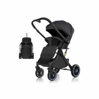 Coche de Paseo Maleta Compacto Reversible Negro BABYMINE
