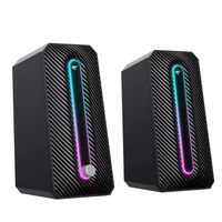 Par de Parlantes Gamer para PC RGB 10W SK216 Negros Havit