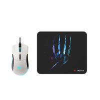 Kit Mouse Gamer 7200 DPI RGB + Mousepad 250x210x2mm MS1037CM