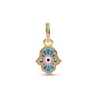 Charm Colgante Hamsa Azul