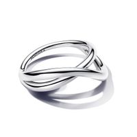 Anillo Infinito Forma Orgánica en Plata