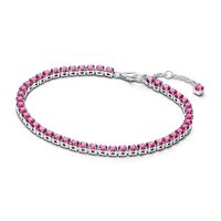 Brazalete Tenis Rosa Brillante