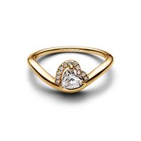 Anillo Pandora en Plata Corazón Ondulado