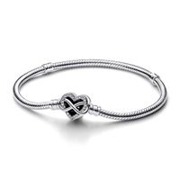 Brazalete Cadena Serpiente Broche Corazón Infinito