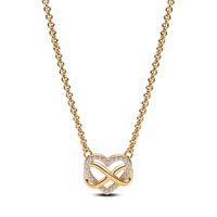 Collar Corazón Infinito Brillante