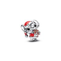 Charm en Plata Disney Navidad Stitch