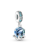 Charm Colgante Pulpo Tierno de Cristal Murano