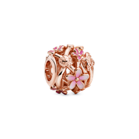 Charm Margarita Rosa Openwork