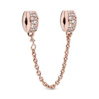 Cadena de Seguridad en Rose Elegancia Brillante