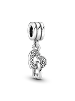 Dije Colgante en Plata Amor Unido Circonia Cúbica Clara