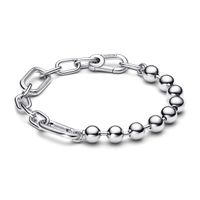 Brazalete de Eslabones Link y Cuentas Metálicas Pandora ME