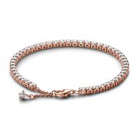 Brazalete en Rose Tenis Negra Brillante