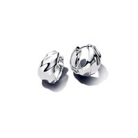 Aretes de Aro en Plata Pequeños Ondas