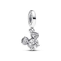 Charm Colgante Silueta Cabeza Brillante Mickey Mouse