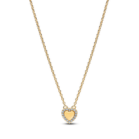 Collar Collier Corazón Grabable con Aro