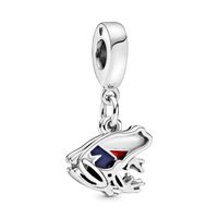 Charm colgante en Plata Rana Amo a Puerto Rico Esmaltes Diversos