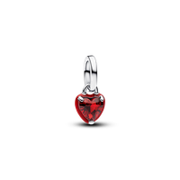 Charm Mini Colgante Corazón Chakra Rojo
