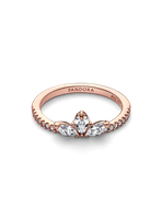 Anillo Rose Racimo Herbario  Brillante Cubica Clara