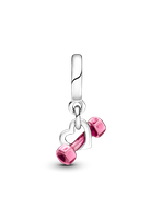 Charm Colgante Mancuerna y Corazón