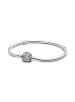 Brazalete en Plata con Cierre insignia con Circonias