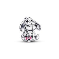 Charm Plata Disney Winnie the Pooh Rojo y Negro