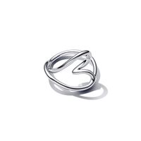 Anillo en Plata Corazón Forma Orgánica