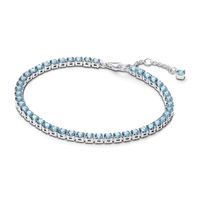 Brazalete Tenis Azul Claro Brillante