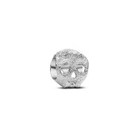 Mini Charm Calavera Con Textura