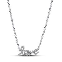 Collar Love Escrito a Mano Brillante