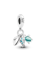 Charm Colgante Triple Pescado, Tortuga de Mar y Concha