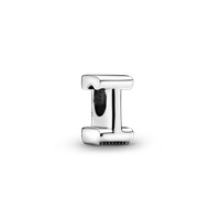 Charm en Plata Letra I