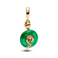 Charm Colgante Serpiente Verde de Cristal de Murano