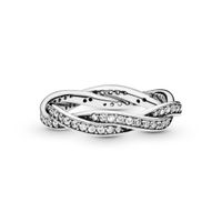 Anillo en Plata Giro del Destino y Circonia Clara