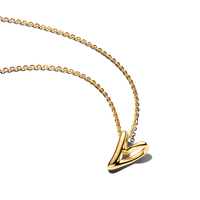 Collar con Colgante Pequeño Corazón con Forma Orgánica