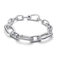 Brazalete en Plata Cadena de Eslabones Grandes