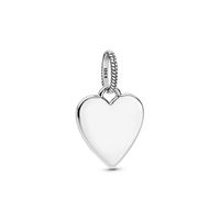 Colgante Etiqueta Corazón para Grabar en Plata